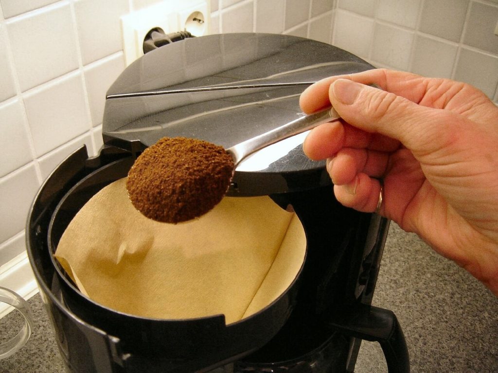 kaffeemaschine filter kaffeepulver